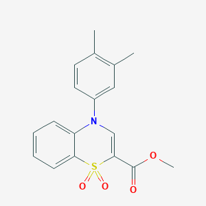 methyl 4-(3,4-dimethylphenyl)-4H-1,4-benzothiazine-2-carboxylate 1,1-dioxide