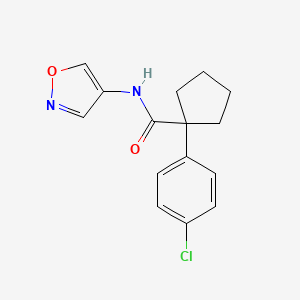 1-(4-chlorophenyl)-N-(isoxazol-4-yl)cyclopentanecarboxamide