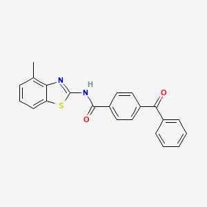 4-benzoyl-N-(4-methyl-1,3-benzothiazol-2-yl)benzamide