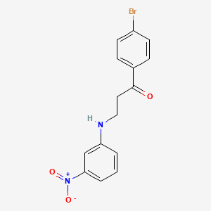 1-(4-Bromophenyl)-3-(3-nitroanilino)-1-propanone
