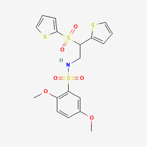 2,5-dimethoxy-N-[2-(2-thienyl)-2-(2-thienylsulfonyl)ethyl]benzenesulfonamide