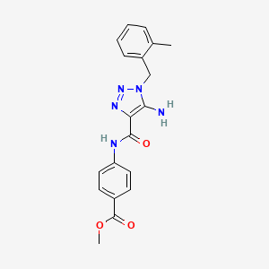Methyl 4-[[5-amino-1-[(2-methylphenyl)methyl]triazole-4-carbonyl]amino]benzoate