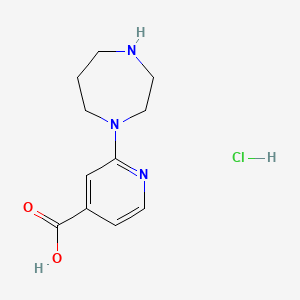 2-(1,4-Diazepan-1-yl)pyridine-4-carboxylic acid hydrochloride