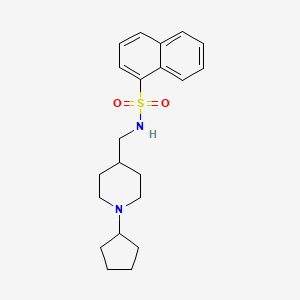 N-((1-cyclopentylpiperidin-4-yl)methyl)naphthalene-1-sulfonamide