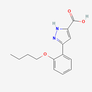 3-(2-butoxyphenyl)-1H-pyrazole-5-carboxylic acid