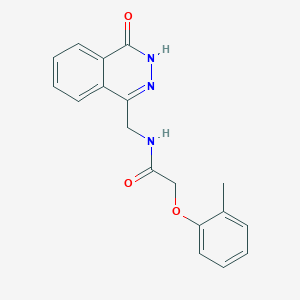 molecular formula C18H17N3O3 B2808090 N-((4-oxo-3,4-dihydrophthalazin-1-yl)methyl)-2-(o-tolyloxy)acetamide CAS No. 896354-06-6