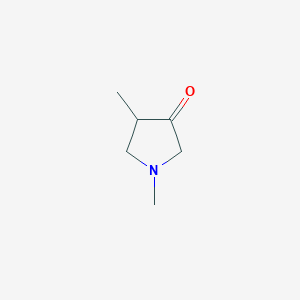molecular formula C6H11NO B2808155 1,4-Dimethylpyrrolidin-3-one CAS No. 102236-33-9