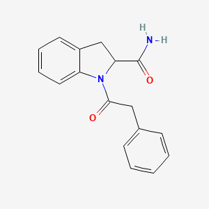 molecular formula C17H16N2O2 B2808186 1-(2-Phenylacetyl)indoline-2-carboxamide CAS No. 1097723-47-1
