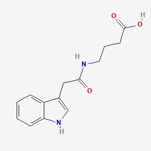 molecular formula C14H16N2O3 B2808202 4-(2-1H-Indol-3-yl-acetylamino)-butyric acid CAS No. 79438-89-4