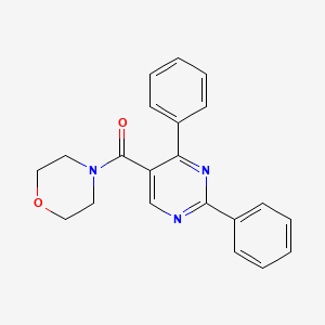molecular formula C21H19N3O2 B2808214 4-(2,4-diphenylpyrimidine-5-carbonyl)morpholine CAS No. 338771-93-0