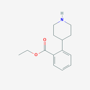 molecular formula C14H19NO2 B2808215 Ethyl 2-piperidin-4-ylbenzoate CAS No. 2109925-23-5