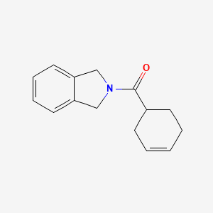 molecular formula C15H17NO B2808221 Cyclohex-3-en-1-yl(isoindolin-2-yl)methanone CAS No. 2034378-90-8