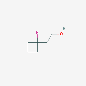 molecular formula C6H11FO B2808230 2-(1-Fluorocyclobutyl)ethanol CAS No. 1784487-27-9