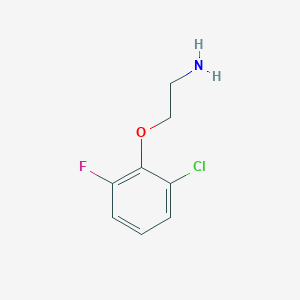 molecular formula C8H9ClFNO B2808246 2-(2-Chloro-6-fluorophenoxy)ethan-1-amine CAS No. 1427453-22-2