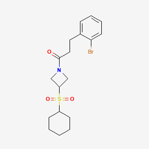 B2808247 3-(2-Bromophenyl)-1-(3-(cyclohexylsulfonyl)azetidin-1-yl)propan-1-one CAS No. 1797303-83-3