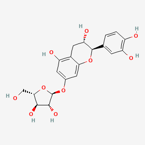 molecular formula C20H22O10 B2808275 Catechin 7-arabinofuranoside CAS No. 81905-14-8