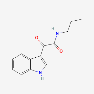 molecular formula C13H14N2O2 B2808289 2-(1H-indol-3-yl)-2-oxo-N-propylacetamide CAS No. 59022-68-3