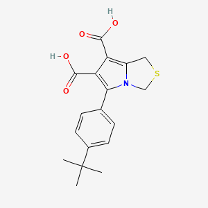 5-[4-(tert-butyl)phenyl]-1H-pyrrolo[1,2-c][1,3]thiazole-6,7-dicarboxylic acid