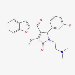 4-(benzofuran-2-carbonyl)-1-(2-(dimethylamino)ethyl)-5-(3-fluorophenyl)-3-hydroxy-1H-pyrrol-2(5H)-one