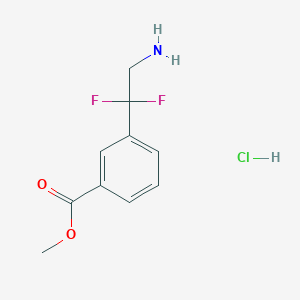 Methyl 3-(2-amino-1,1-difluoroethyl)benzoate;hydrochloride