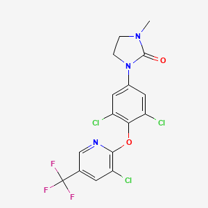 1-(3,5-Dichloro-4-{[3-chloro-5-(trifluoromethyl)pyridin-2-yl]oxy}phenyl)-3-methylimidazolidin-2-one