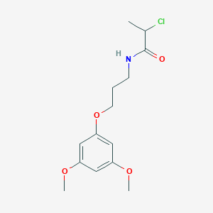 2-Chloro-N-[3-(3,5-dimethoxyphenoxy)propyl]propanamide