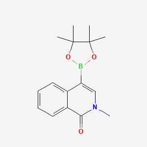 molecular formula C16H20BNO3 B2808312 2-Methyl-4-(4,4,5,5-tetramethyl-1,3,2-dioxaborolan-2-yl)isoquinolin-1-one CAS No. 1706527-63-0
