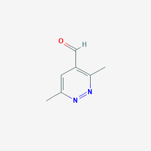 molecular formula C7H8N2O B2808318 3,6-Dimethylpyridazine-4-carbaldehyde CAS No. 1547091-17-7