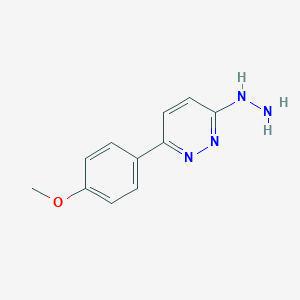 molecular formula C11H12N4O B028084 3-Hydrazino-6-(4-methoxyphenyl)pyridazine CAS No. 18772-76-4