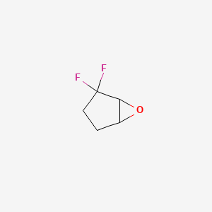 molecular formula C5H6F2O B2808407 2,2-Difluoro-6-oxabicyclo[3.1.0]hexane CAS No. 2287290-43-9