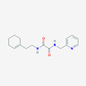 molecular formula C16H21N3O2 B2808410 N1-(2-(cyclohex-1-en-1-yl)ethyl)-N2-(pyridin-2-ylmethyl)oxalamide CAS No. 433236-28-3