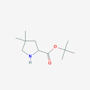 molecular formula C11H21NO2 B2808423 Tert-butyl 4,4-dimethylpyrrolidine-2-carboxylate CAS No. 2287267-93-8