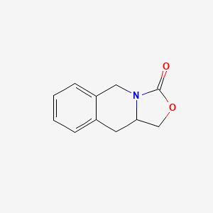molecular formula C11H11NO2 B2808472 3H-Oxazolo[3,4-b]isoquinolin-3-one, 1,5,10,10a-tetrahydro- CAS No. 233272-47-4
