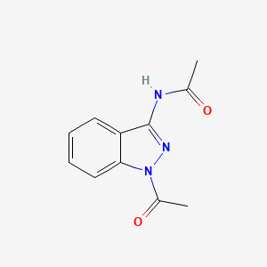 molecular formula C11H11N3O2 B2808494 N-(1-acetyl-1H-indazol-3-yl)acetamide CAS No. 82216-06-6