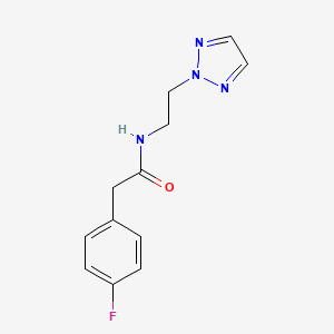 molecular formula C12H13FN4O B2808535 N-(2-(2H-1,2,3-triazol-2-yl)ethyl)-2-(4-fluorophenyl)acetamide CAS No. 2097911-66-3