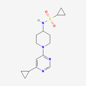 N-[1-(6-Cyclopropylpyrimidin-4-yl)piperidin-4-yl]cyclopropanesulfonamide