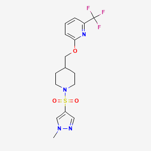 2-({1-[(1-methyl-1H-pyrazol-4-yl)sulfonyl]piperidin-4-yl}methoxy)-6-(trifluoromethyl)pyridine