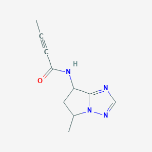 N-(5-Methyl-6,7-dihydro-5H-pyrrolo[1,2-b][1,2,4]triazol-7-yl)but-2-ynamide