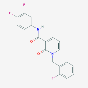 N-(3,4-difluorophenyl)-1-(2-fluorobenzyl)-2-oxo-1,2-dihydropyridine-3-carboxamide