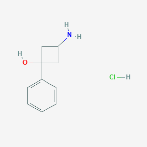 3-Amino-1-phenylcyclobutan-1-ol hydrochloride