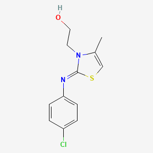 (Z)-2-(2-((4-chlorophenyl)imino)-4-methylthiazol-3(2H)-yl)ethanol