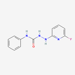 molecular formula C12H11FN4O B2808633 2-(6-fluoro-2-pyridinyl)-N-phenyl-1-hydrazinecarboxamide CAS No. 338753-82-5
