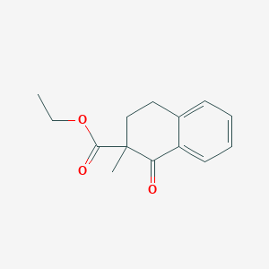 molecular formula C14H16O3 B2808642 Ethyl 2-methyl-1-oxo-1,2,3,4-tetrahydronaphthalene-2-carboxylate CAS No. 95448-03-6