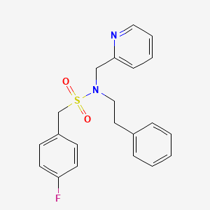 1-(4-fluorophenyl)-N-phenethyl-N-(pyridin-2-ylmethyl)methanesulfonamide