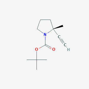 tert-butyl (2R)-2-ethynyl-2-methylpyrrolidine-1-carboxylate