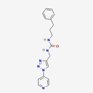 molecular formula C18H20N6O B2808716 1-(3-phenylpropyl)-3-((1-(pyridin-4-yl)-1H-1,2,3-triazol-4-yl)methyl)urea CAS No. 2310122-84-8