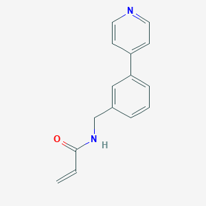 molecular formula C15H14N2O B2808747 N-[(3-Pyridin-4-ylphenyl)methyl]prop-2-enamide CAS No. 2411317-83-2