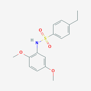 molecular formula C16H19NO4S B280877 N-(2,5-dimethoxyphenyl)-4-ethylbenzenesulfonamide 