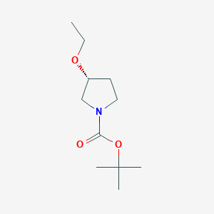 molecular formula C11H21NO3 B2808778 tert-butyl (3R)-3-ethoxypyrrolidine-1-carboxylate CAS No. 1212350-10-1