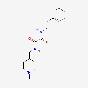 molecular formula C17H29N3O2 B2808782 N1-(2-(cyclohex-1-en-1-yl)ethyl)-N2-((1-methylpiperidin-4-yl)methyl)oxalamide CAS No. 952974-44-6